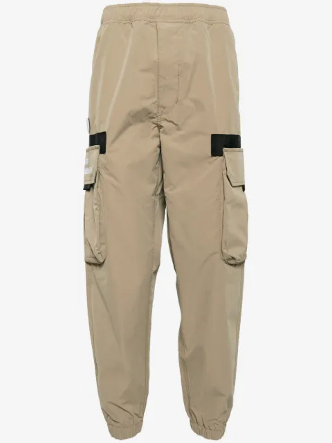 AAPE BY *A BATHING APE® logo-appliqué tapered cargo trousers