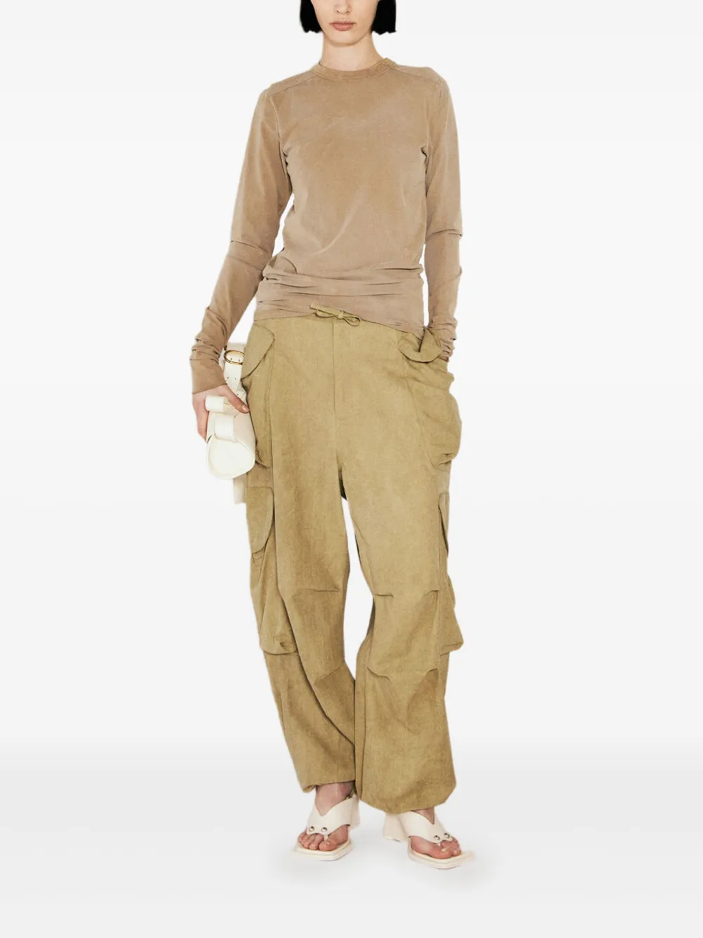 Entire Studios Stretch-design T-shirt In Neutrals