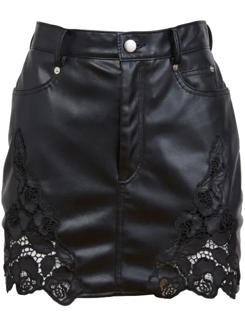 Fleur Du Mal guipure-lace mini skirt 
