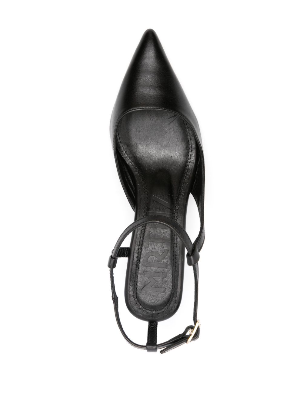 Souliers Martinez Camelia leren pumps Zwart