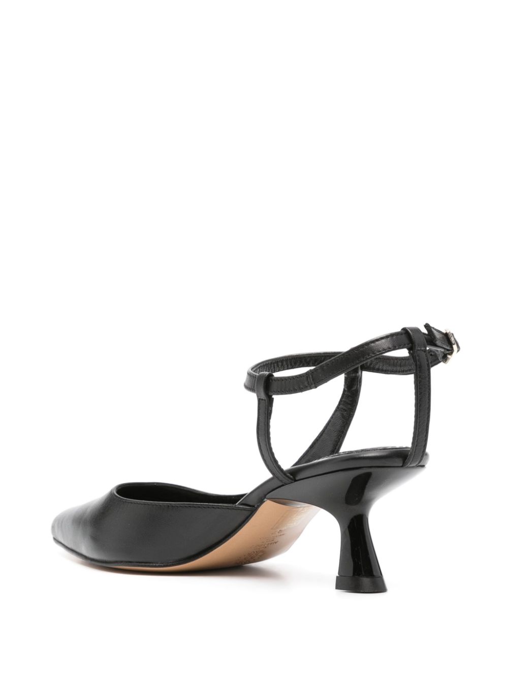 Souliers Martinez Camelia leren pumps Zwart