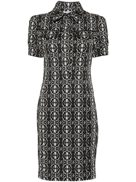 Max Mara robe Cesy à logo en jacquard