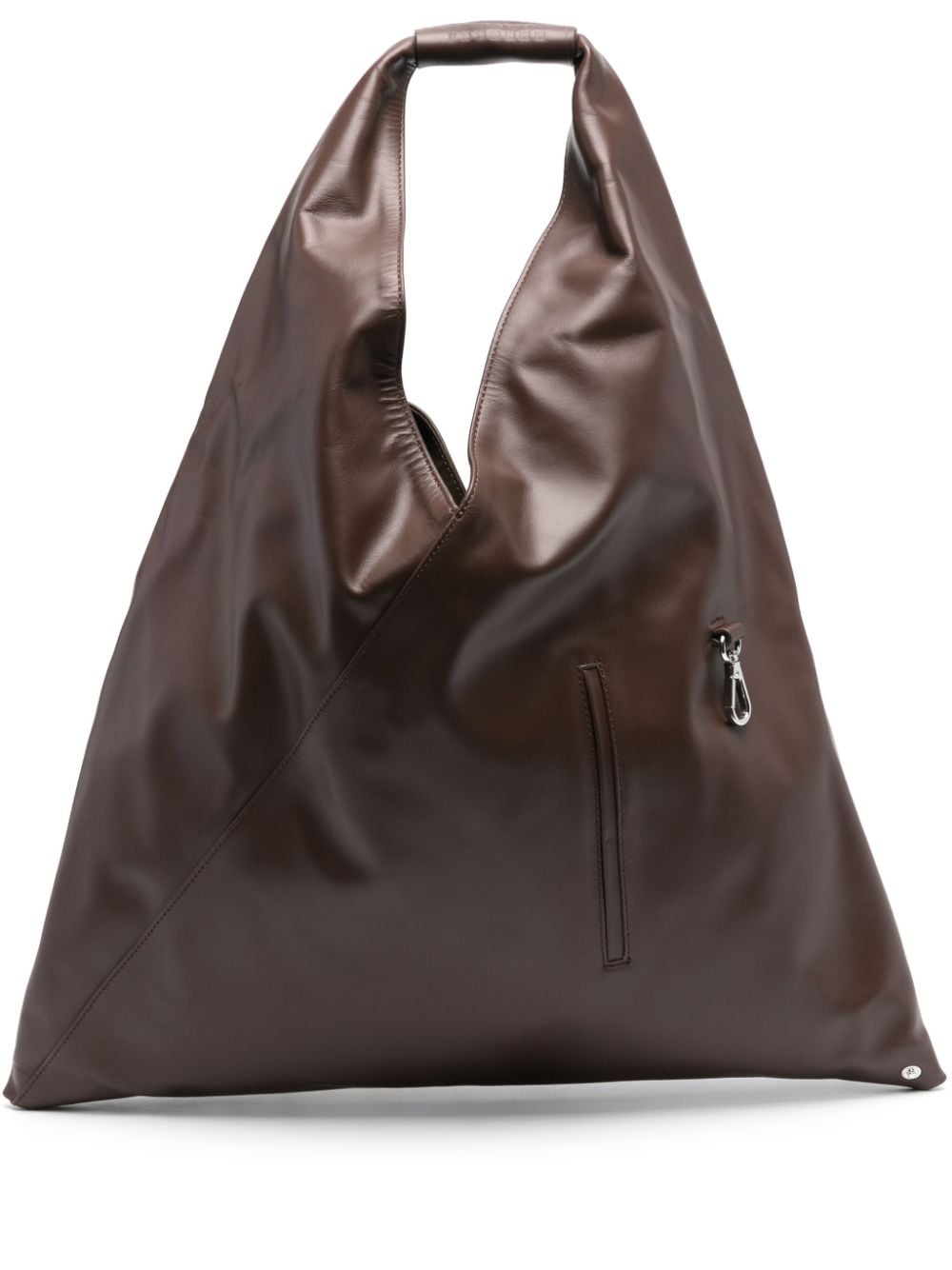 Shop Mm6 Maison Margiela Medium Japanese Tote Bag In Brown