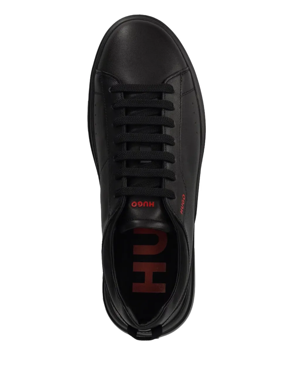 HUGO leather sneakers Black