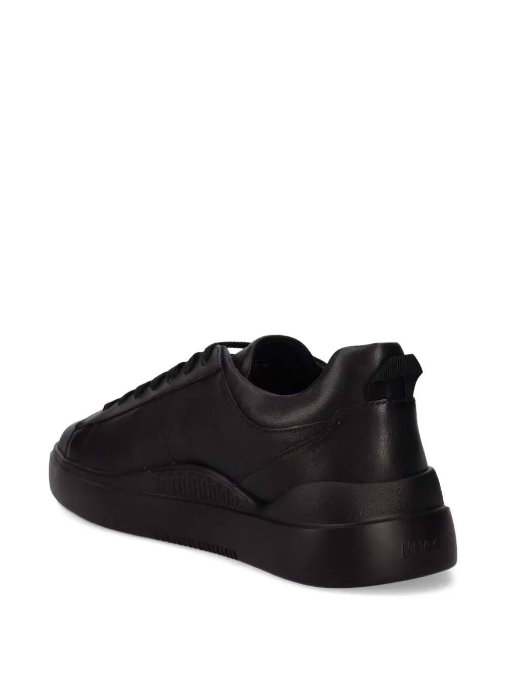 HUGO leather sneakers Black