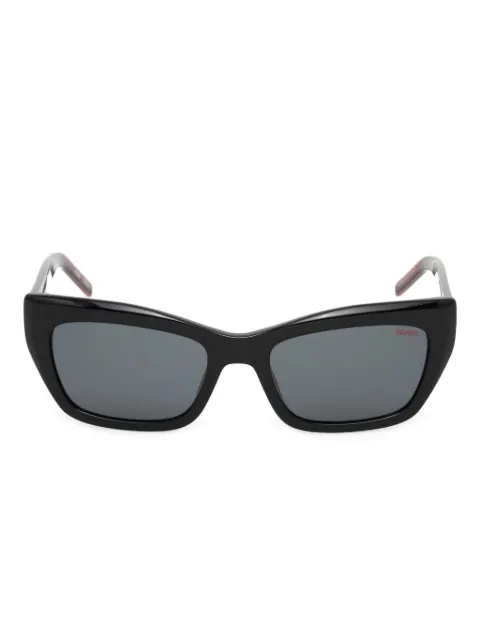 HUGO lentes de sol con armazón rectangular