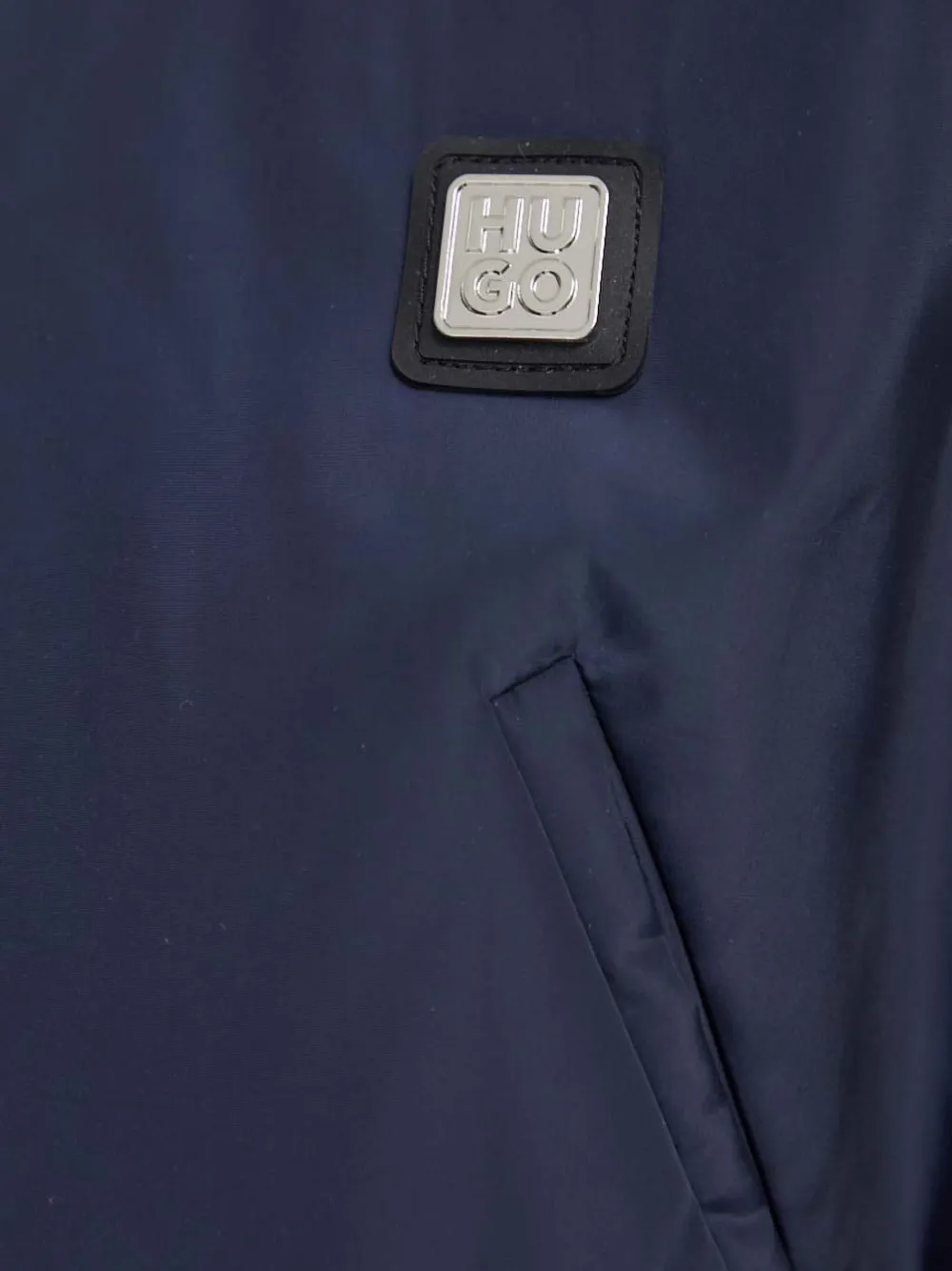 Hugo Boss Amorali Zip-up Bomber Jacket In Blue
