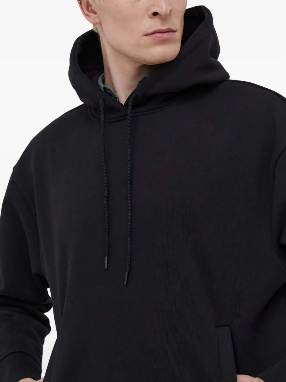 HUGO Hoodie met trekkoord Zwart