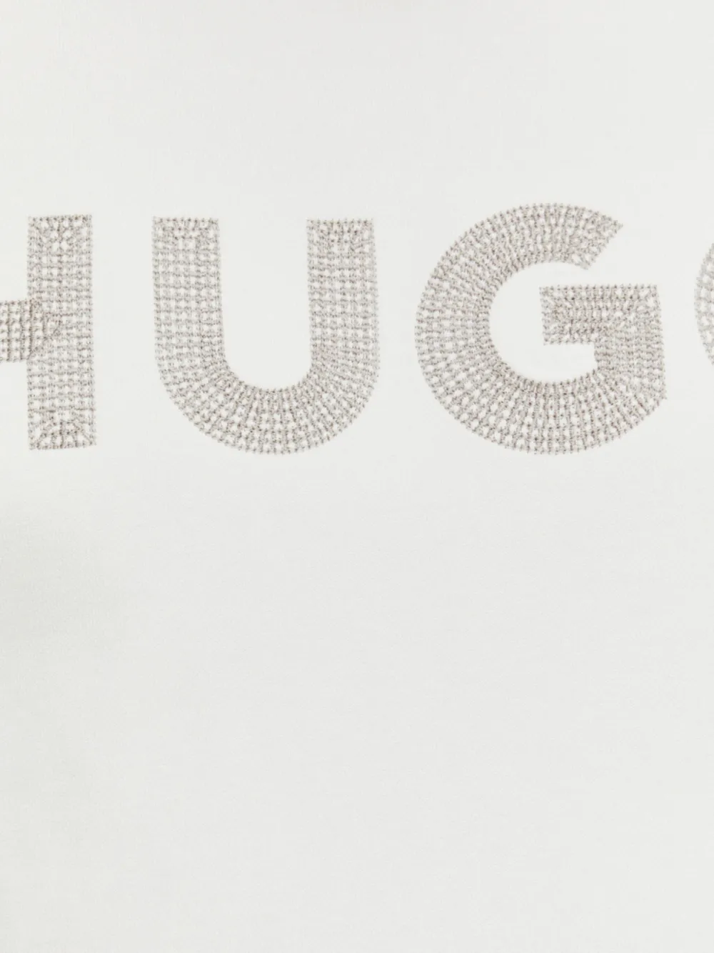 HUGO Hoodie met logo Wit