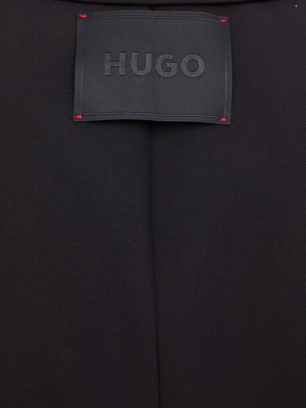 Hugo Boss Peak-lapel Sleeveless Mini Dress In Black