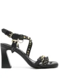 Ash 95mm Lennox leather sandals - Black