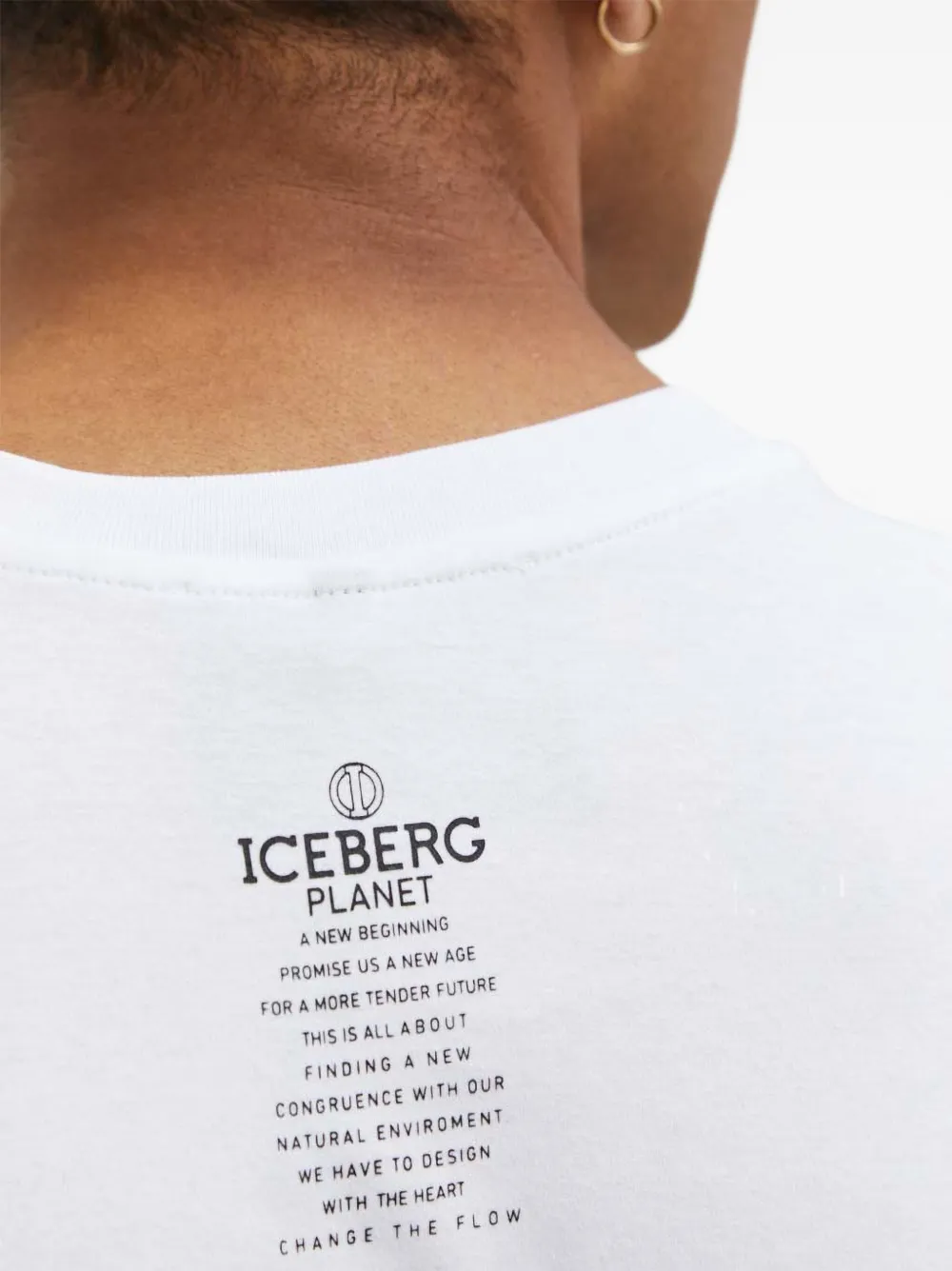 Iceberg T-shirt met logo Wit