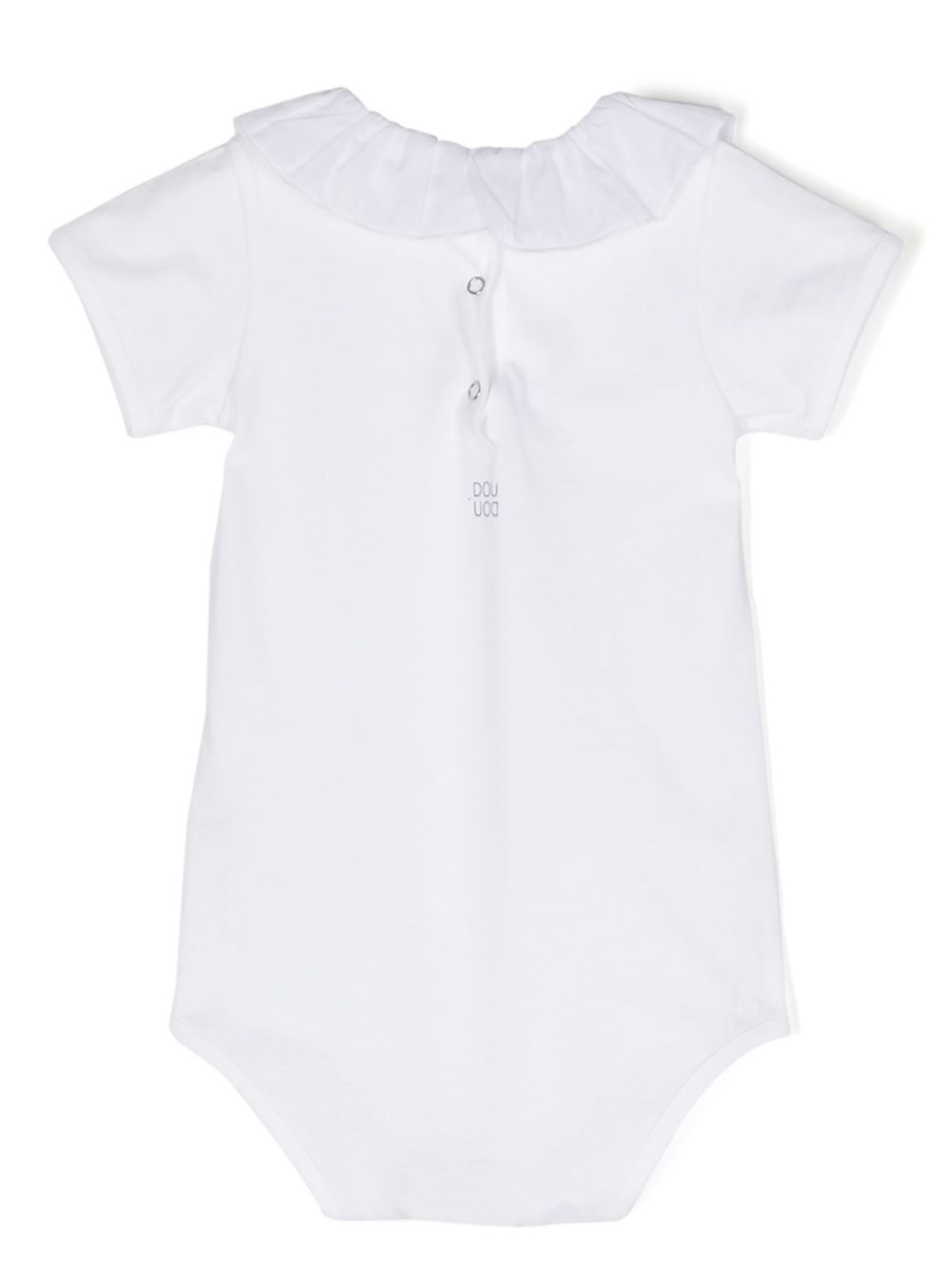 Douuod Kids ruffle-detail cotton body - White