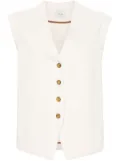 Alysi twill-weave waistcoat - Neutrals