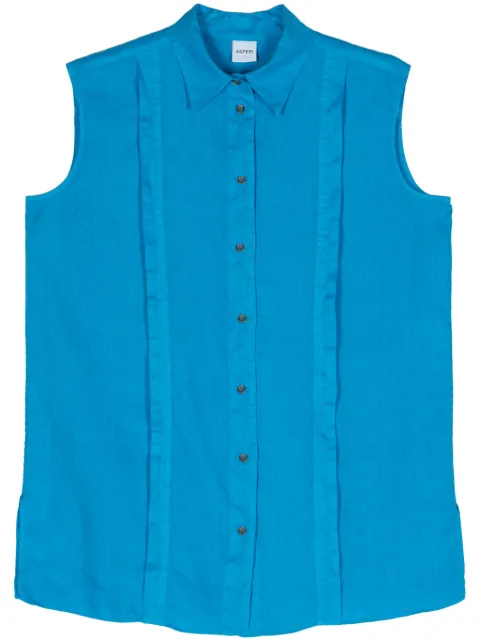 ASPESI sleeveless linen shirt