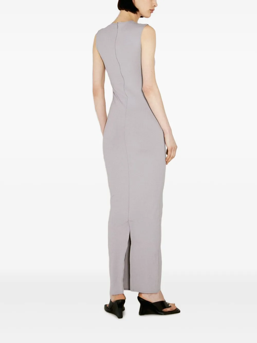 Entire Studios Sleeveless Maxi Dress In Grey