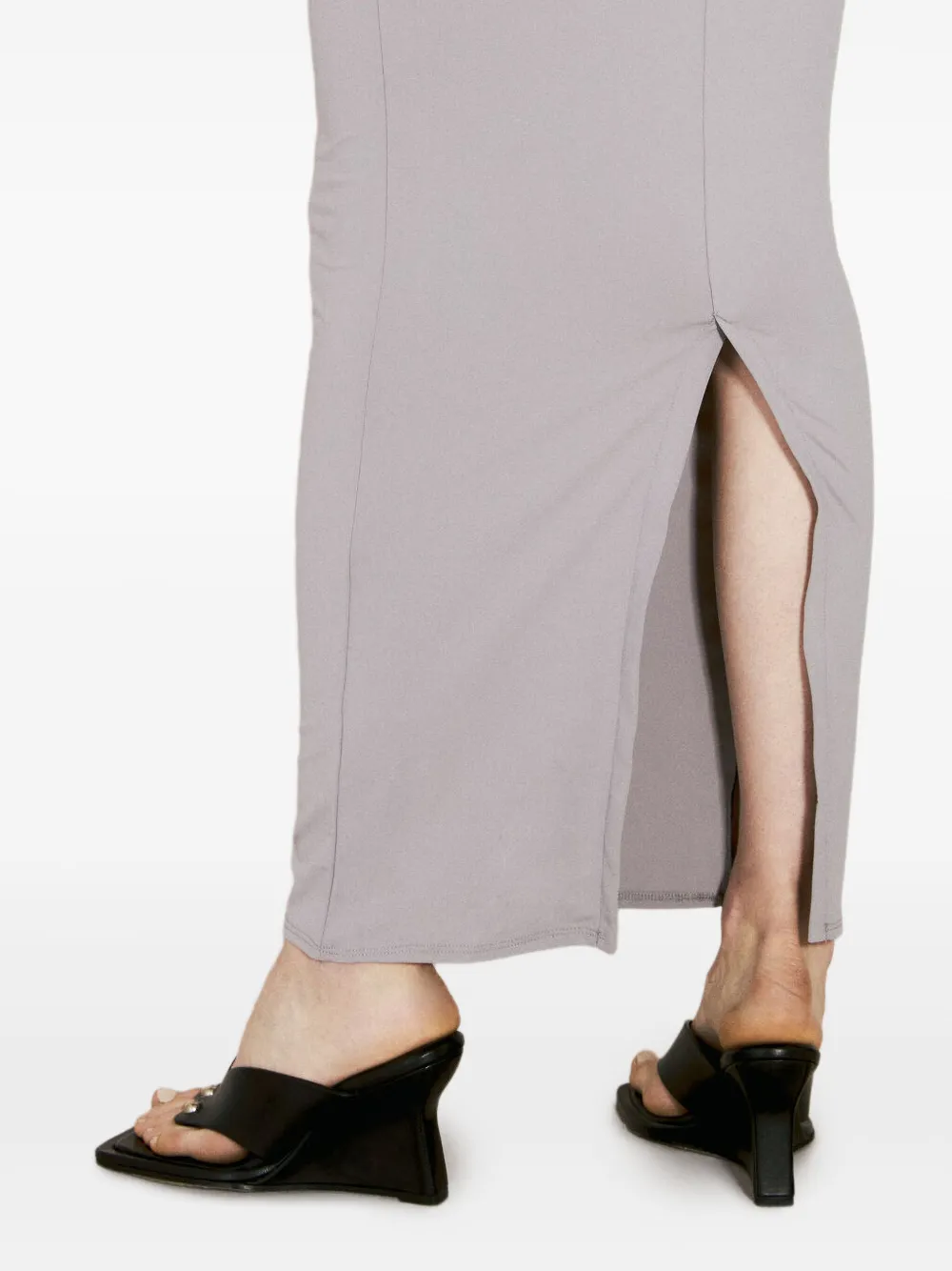 Entire Studios Sleeveless Maxi Dress In Grey