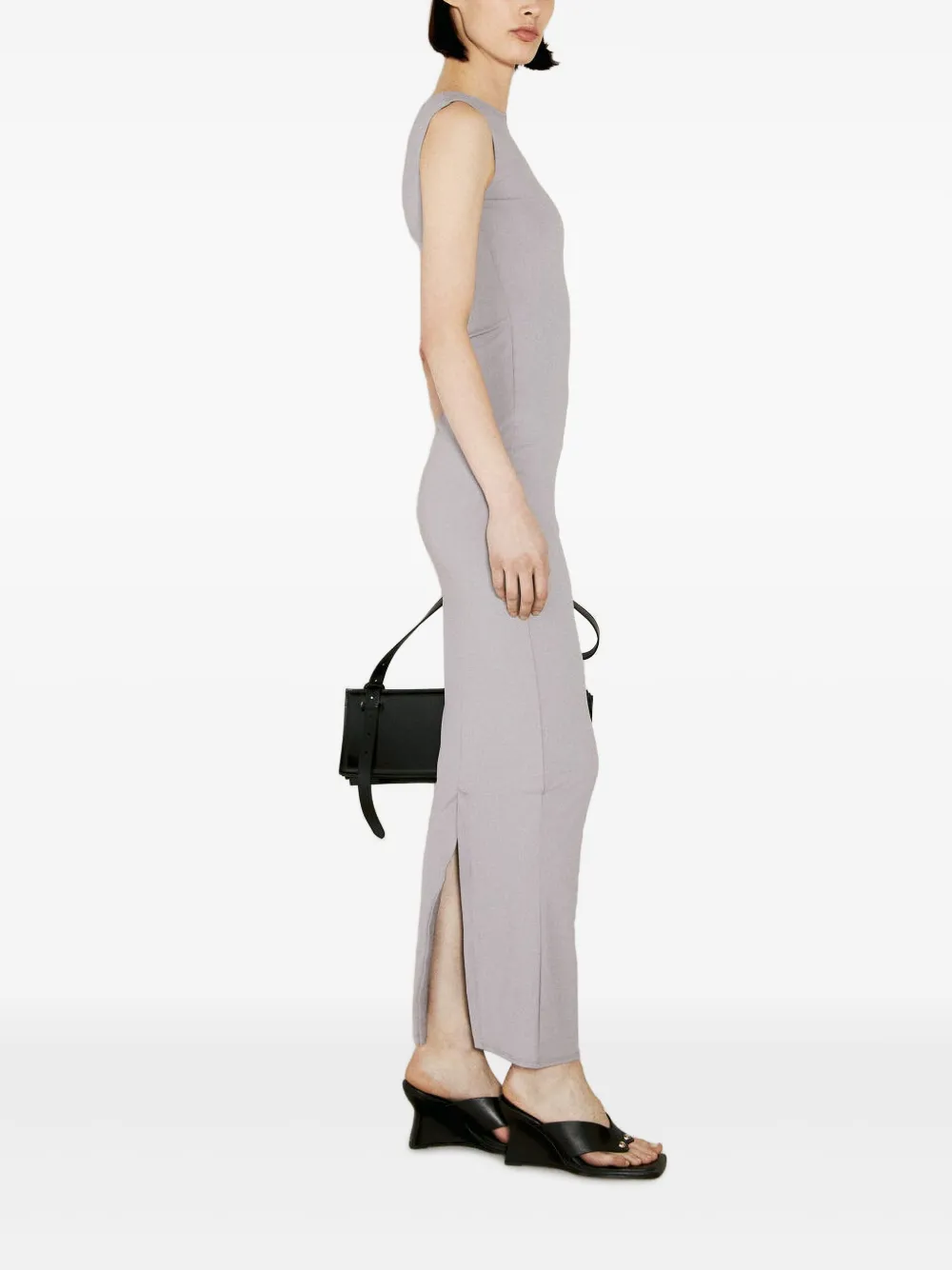 Entire Studios Sleeveless Maxi Dress In Grey