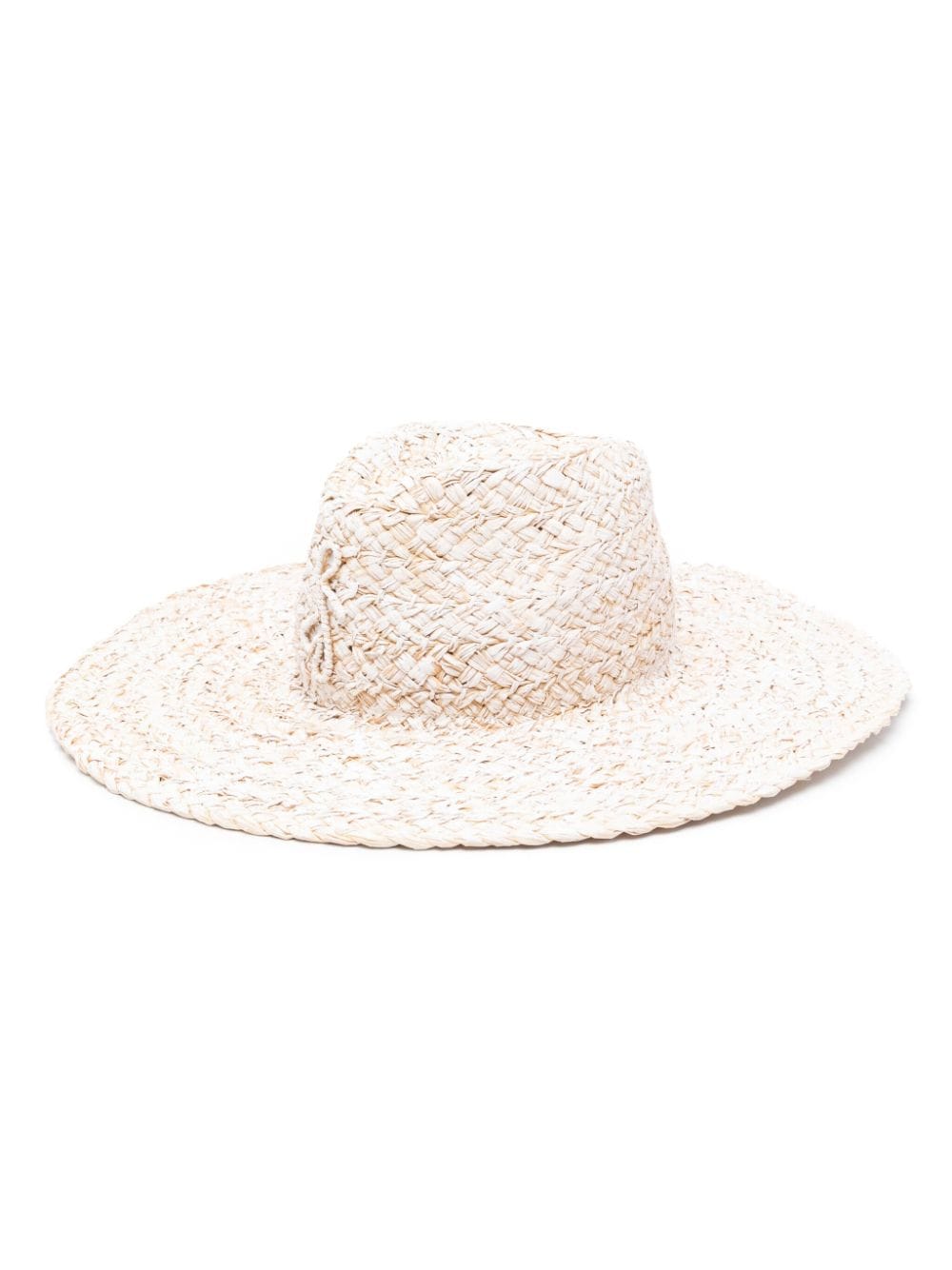 painted straw bucket hat