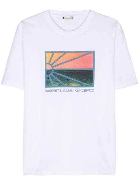  RASSVET graphic-print cotton T-shirt
