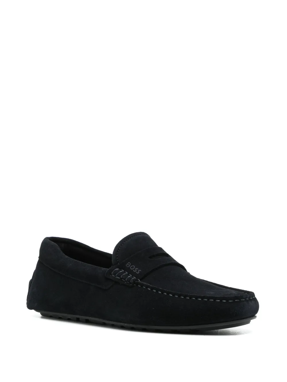 BOSS Noel suède mocassins - Blauw