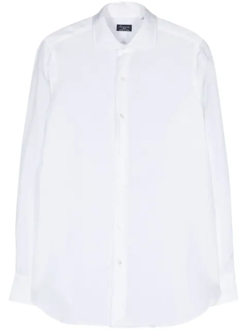 Finamore 1925 Napoli semi-sheer long-sleeve shirt
