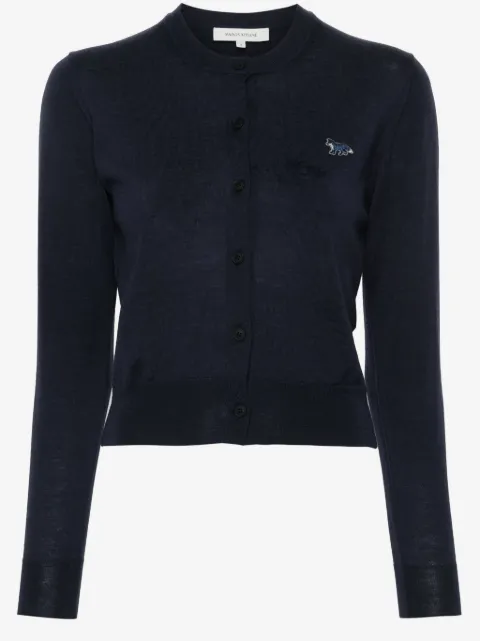 Maison Kitsuné kofta med broderad logotyp