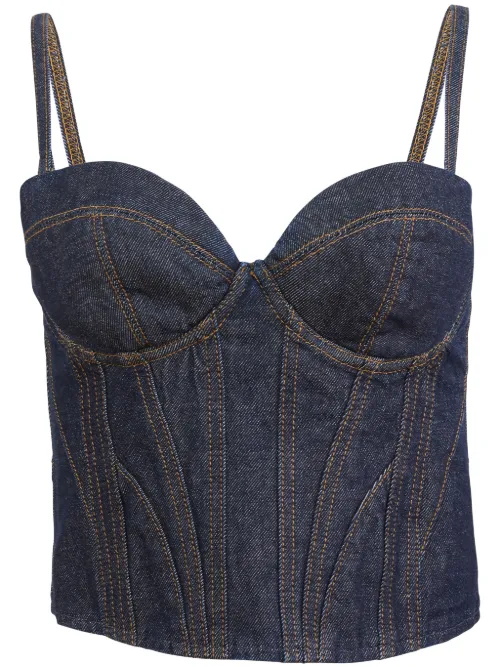 Haut-bustier en jean - Fleur Du Mal - Modalova