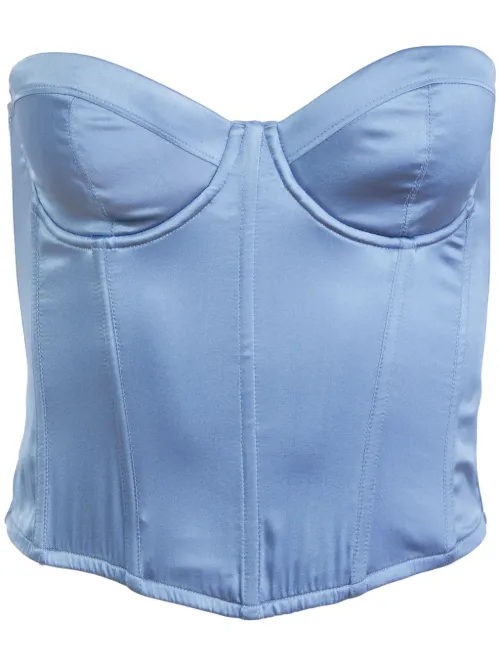 Haut-bustier Hamptons en soie - Fleur Du Mal - Modalova