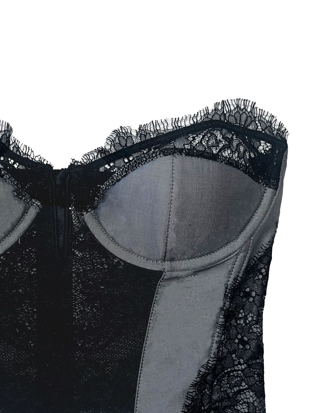 Fleur Du Mal Bustier top met kant - Blauw