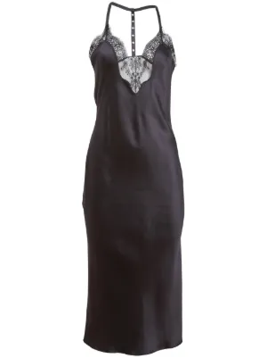 knee length dresses for ladies Fleur du Mal - Le Stretch Lace Long Sleeve Dress