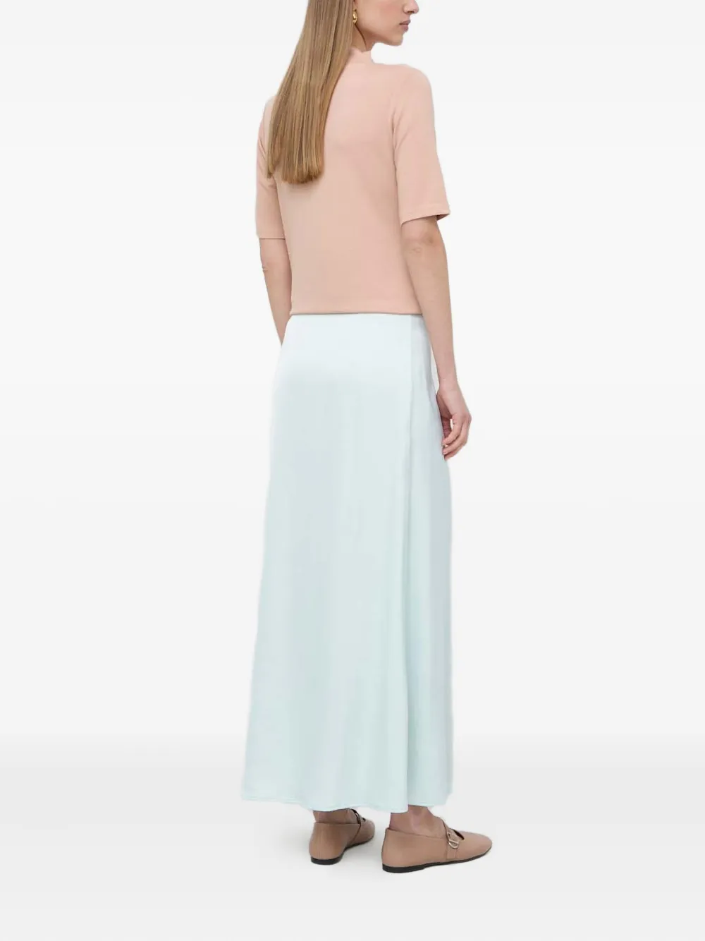 Ivy & Oak Slip Maxi Skirt In Blue