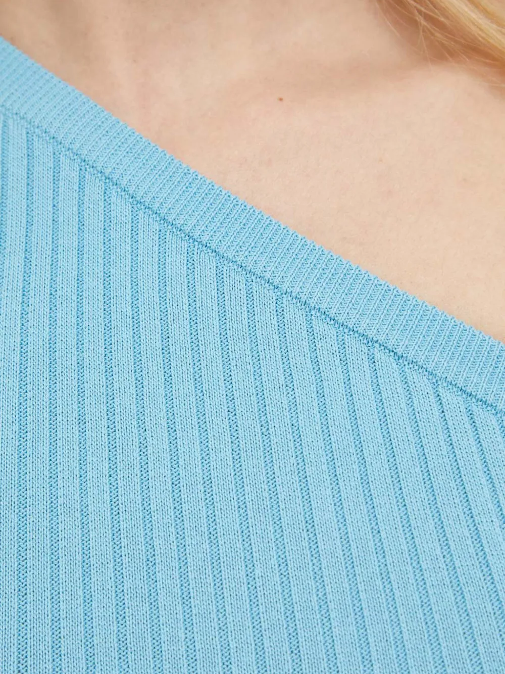 Ivy & Oak One-shoulder Ribbed Top In Multi