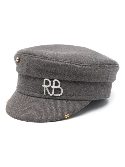 Ruslan Baginskiy mélange-effect baker boy cap