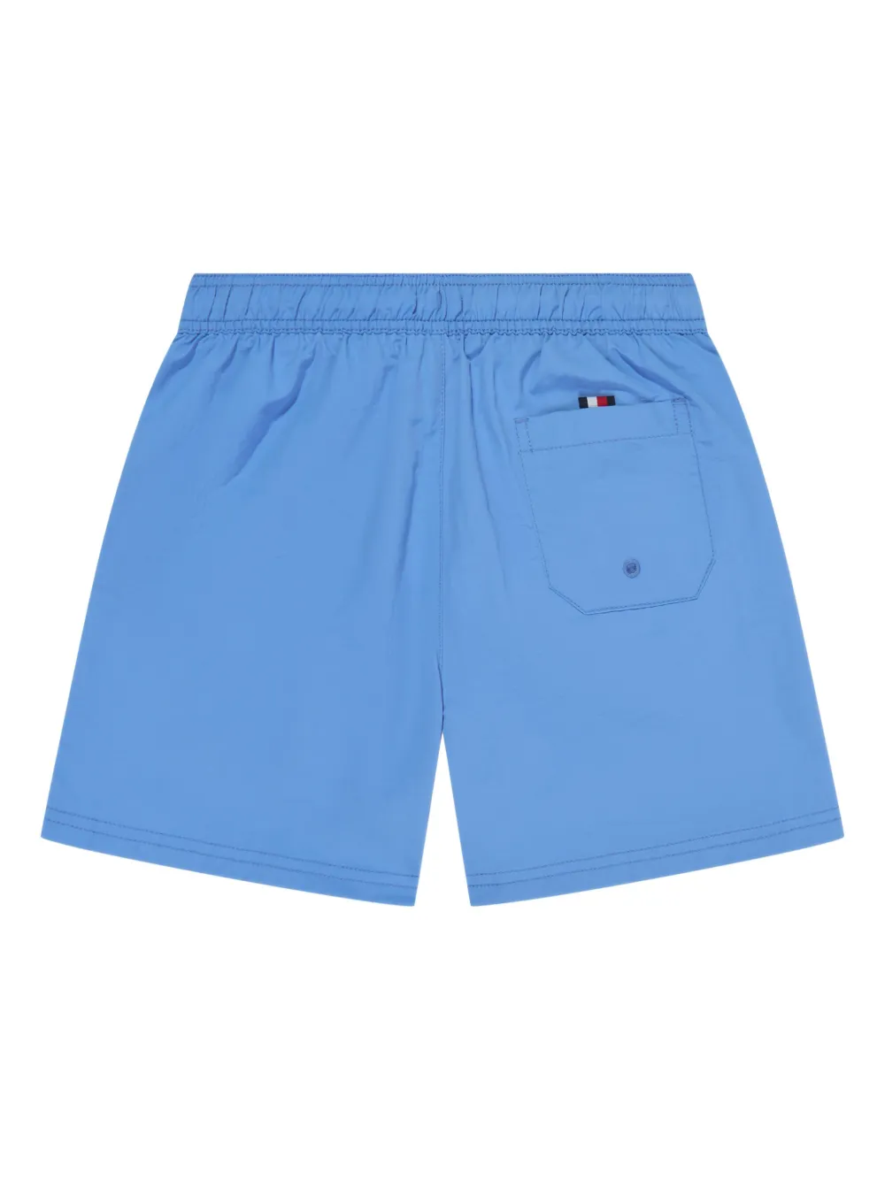 Shop Tommy Hilfiger Junior Flag Swim Trunks In Blue