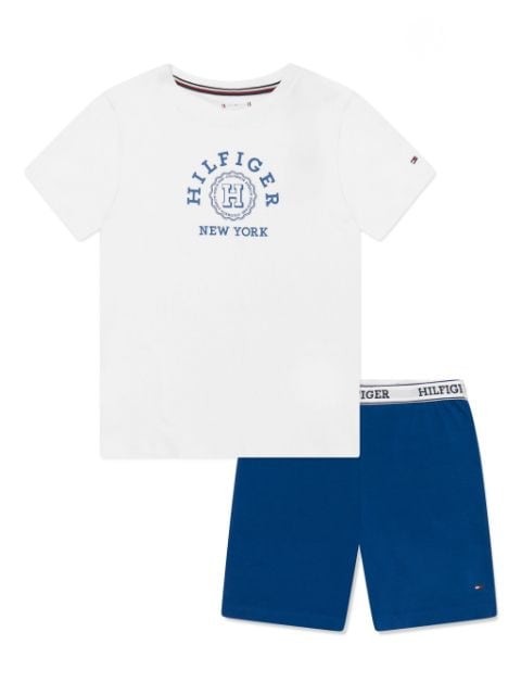 Tommy Hilfiger Junior logo-print pajama set