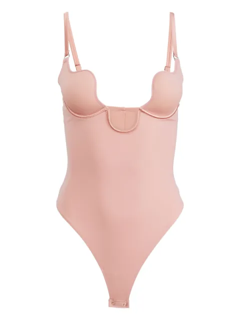 Fleur Du Mal Le Stretch micro seduce U-plunge bodysuit