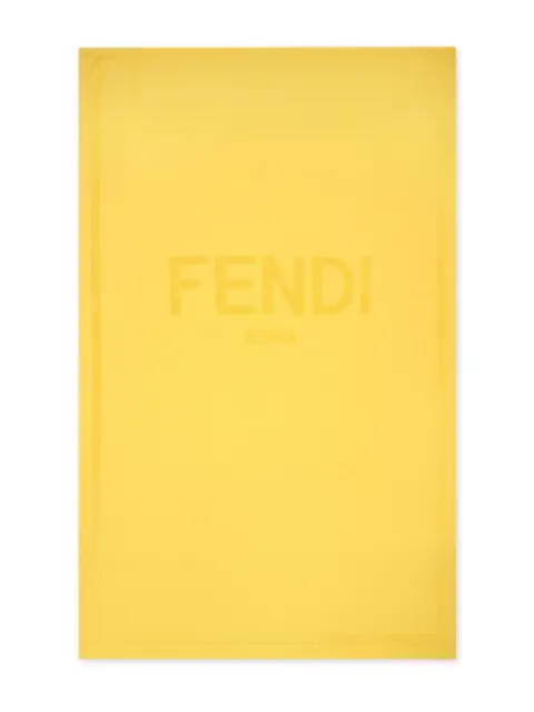 Fendi Kids logo-jacquard cotton towel