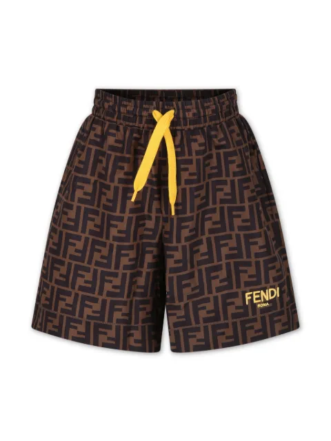 Fendi Kids FF-print swim shorts