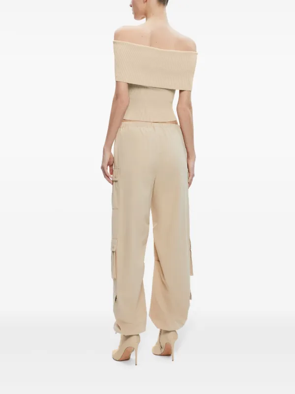 Alice + Olivia Shara Tapered Cargo Pants | Neutrals | FARFETCH