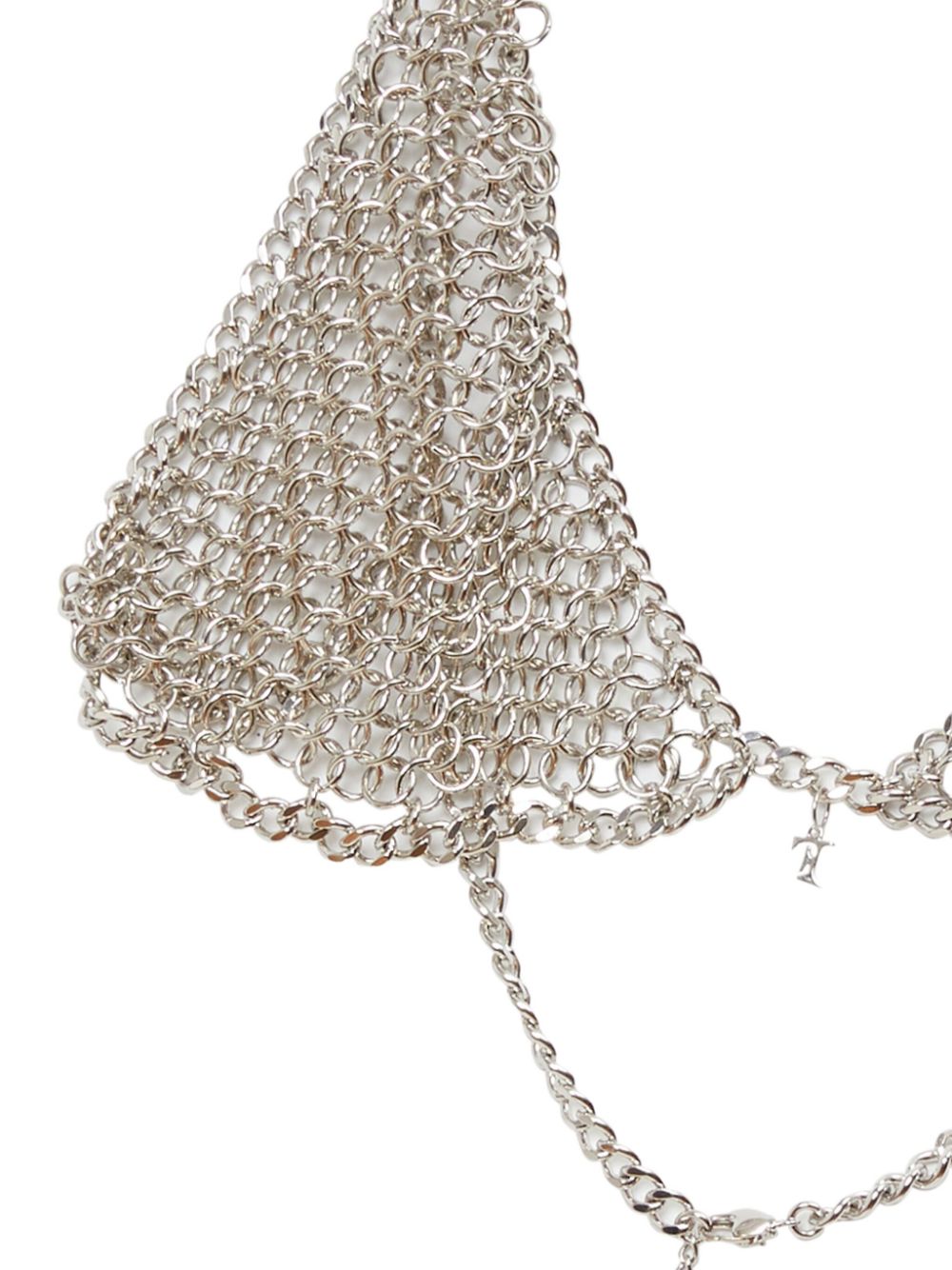 Fleur Du Mal Bralette met messing ketting - Zilver