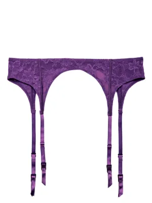 Fleur Du Mal Le Stretch Lace Garter Belt | Black | FARFETCH