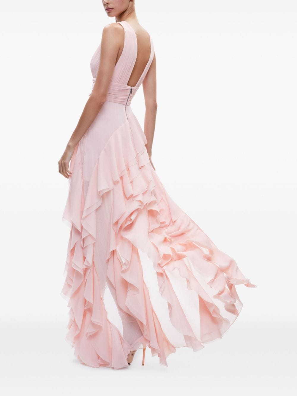alice + olivia Holly asymmetrische jurk Roze