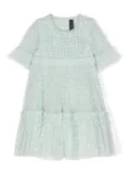 NEEDLE & THREAD KIDS sequin-embellished ruffled party dress - Green