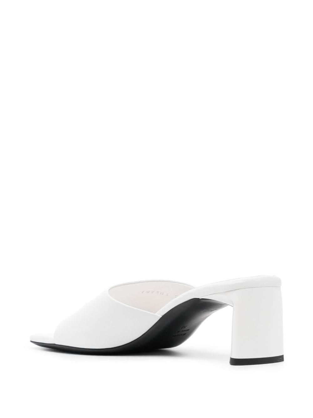 Shop Balenciaga Duty Free 60mm Leather Mules In White