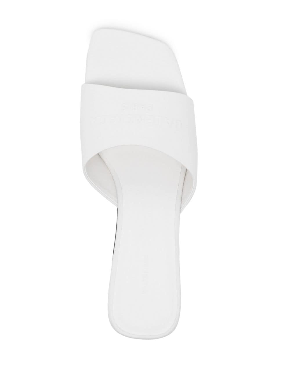 Shop Balenciaga Duty Free 60mm Leather Mules In White