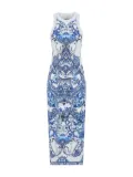 Camilla Glaze and Graze-print dress - White