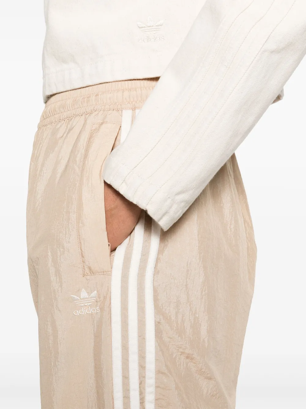 adidas Trainingsbroek met drie strepen Beige