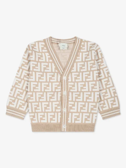 Fendi Kids logo-intarsia cardigan