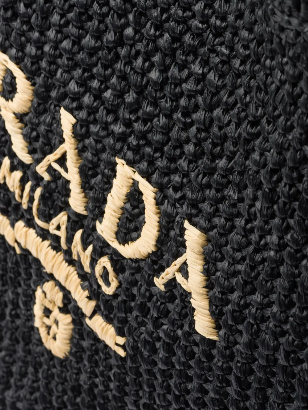 PRADA LOGO-EMBROIDERED TOTE BAG